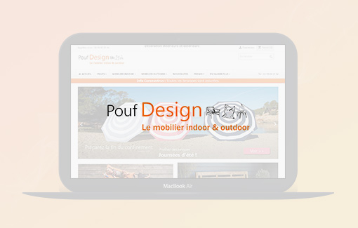 pouf design site web